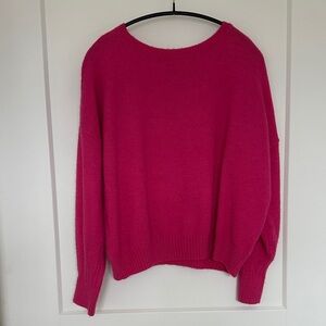 Sonoma Women's Fuchsia Crew Neck Sweater
